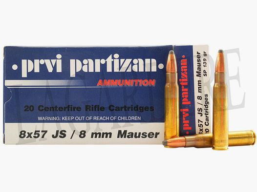 PRVI PARTIZAN A-162 139 GRS / 9 G (Patrone mit Geschoss)