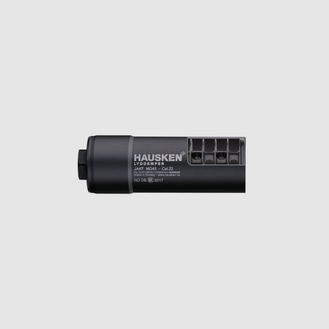 HAUSKEN Schalldämpfer f. EWB-Waffen MD45 -Aufsatz-SD .17-.22 Gewinde 18x1 (20+ dB)