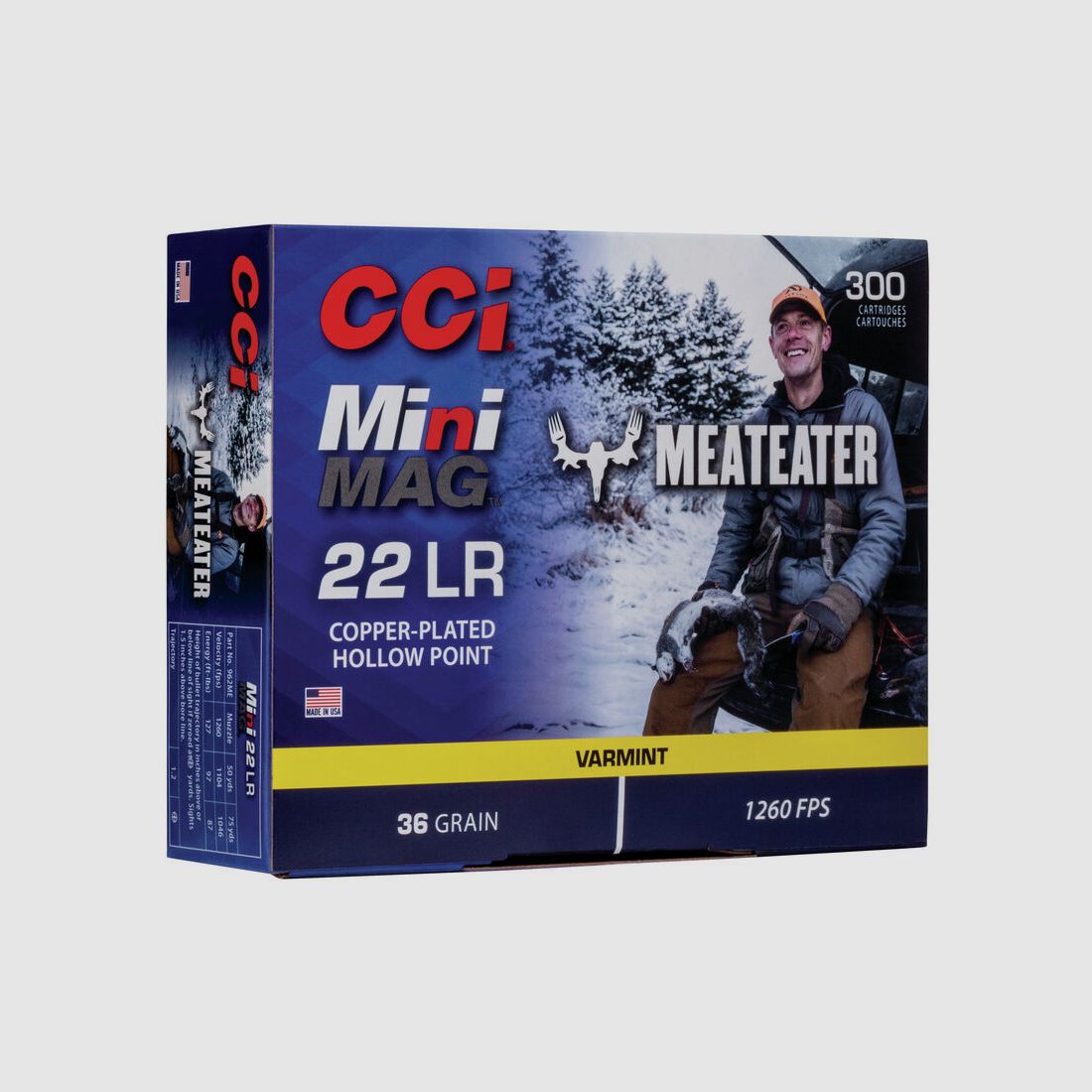 CCI Mini-Mag .22 LR 36GR CPHP 300 cartucce
