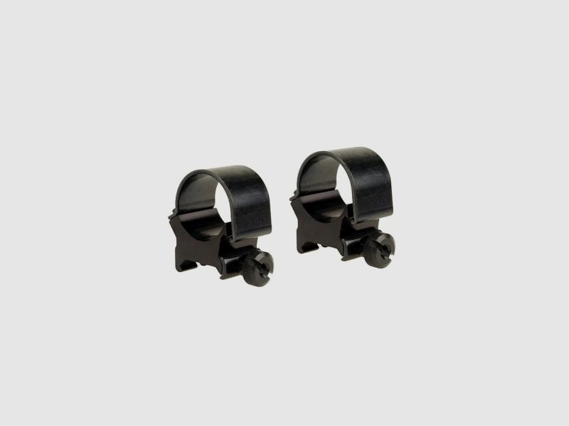 Weaver Top-Mount Weaver-Style Anelli lucidi neri 25,4mm alti, BH 8,43mm