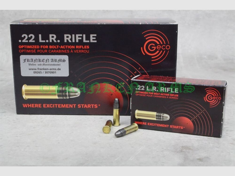 Geco RIFLE .22 l.r. 40gr. 2,59g 50Stück Staffelpreis