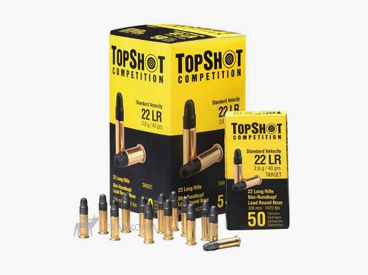 TOPSHOT 22LR 40 GRS/2,6GRAMM BLEI RK 50 STK
