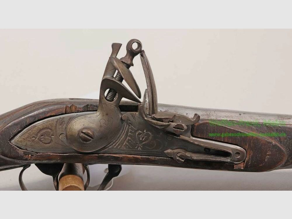 Indio, fabricante desconocido rifle de pedernal/decoración