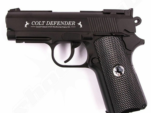Colt	 Defender CO2 Pistole 4,5mm Stahl-BBs, schwarz