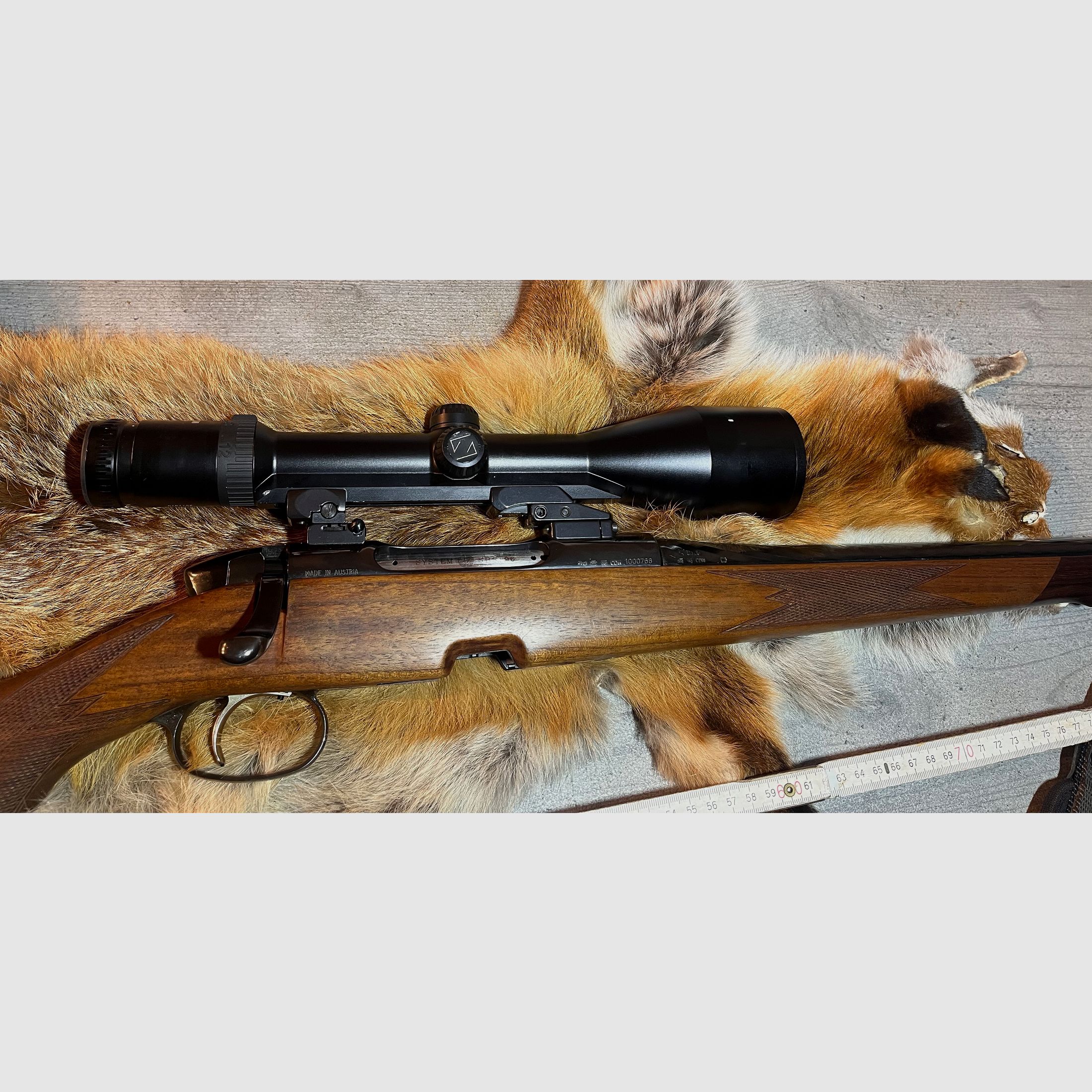Steyr Mannlicher SBS 7x64, Zeiss Diavari VM 3-12x56 gwint na lufcie M14