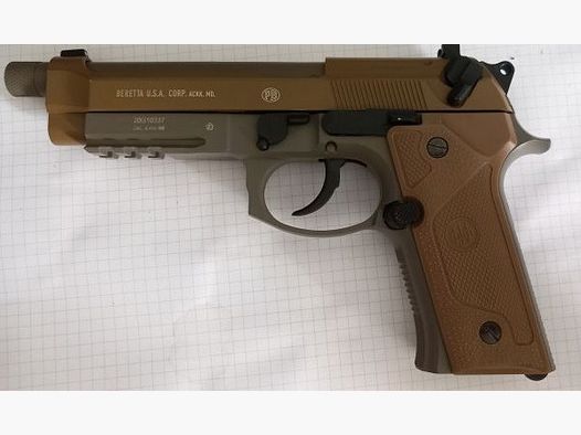 Komplettset Beretta M9 A3 FDE Softair-Co2-Pistole Kaliber 6 mm BB Blowback