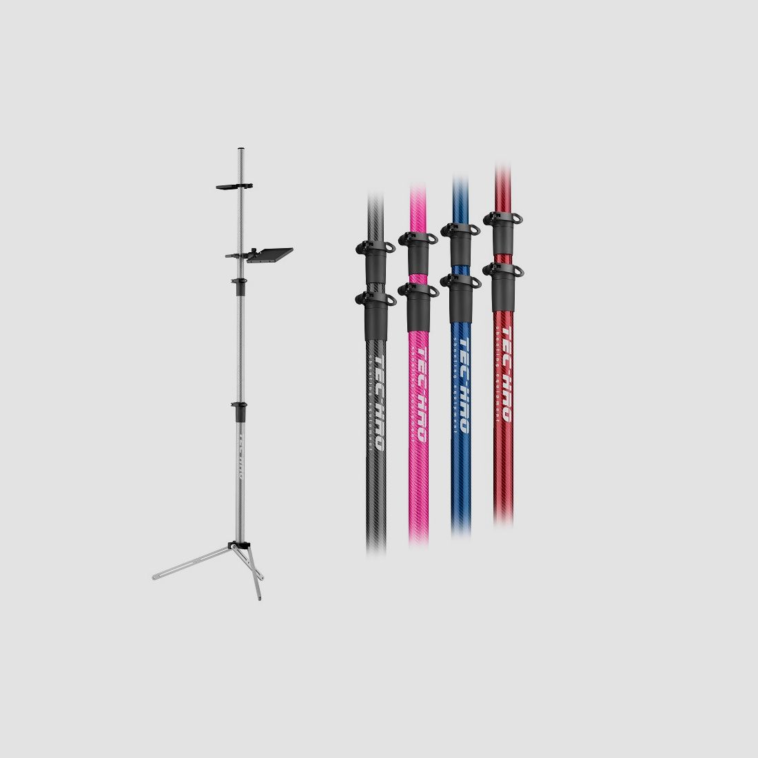 TEC-HRO-Shooting Gewehrstativ 3.0 blau Carbon Sportzubehör