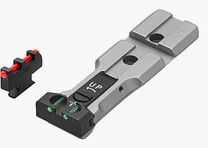 LPA WXT03-F2 SILVER BASE verstellbares Revolvervisier mit Weaver-Basis für 629, 686, 586, 627, 66, 67, 696, 17, 19, 657, 610, 625, 29, 27 und neu für Kaliber .50 – Schwarzes Visierbild