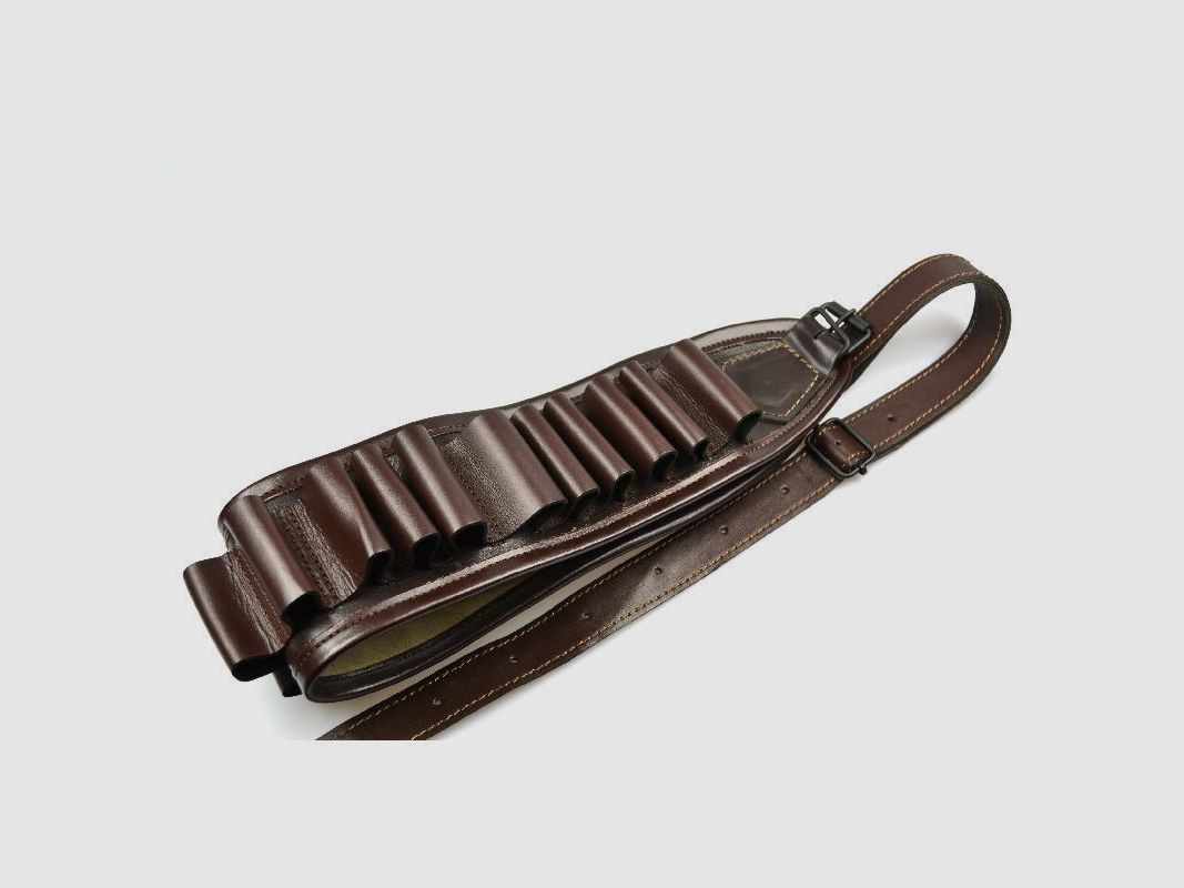 Patronengürtel Leder braun