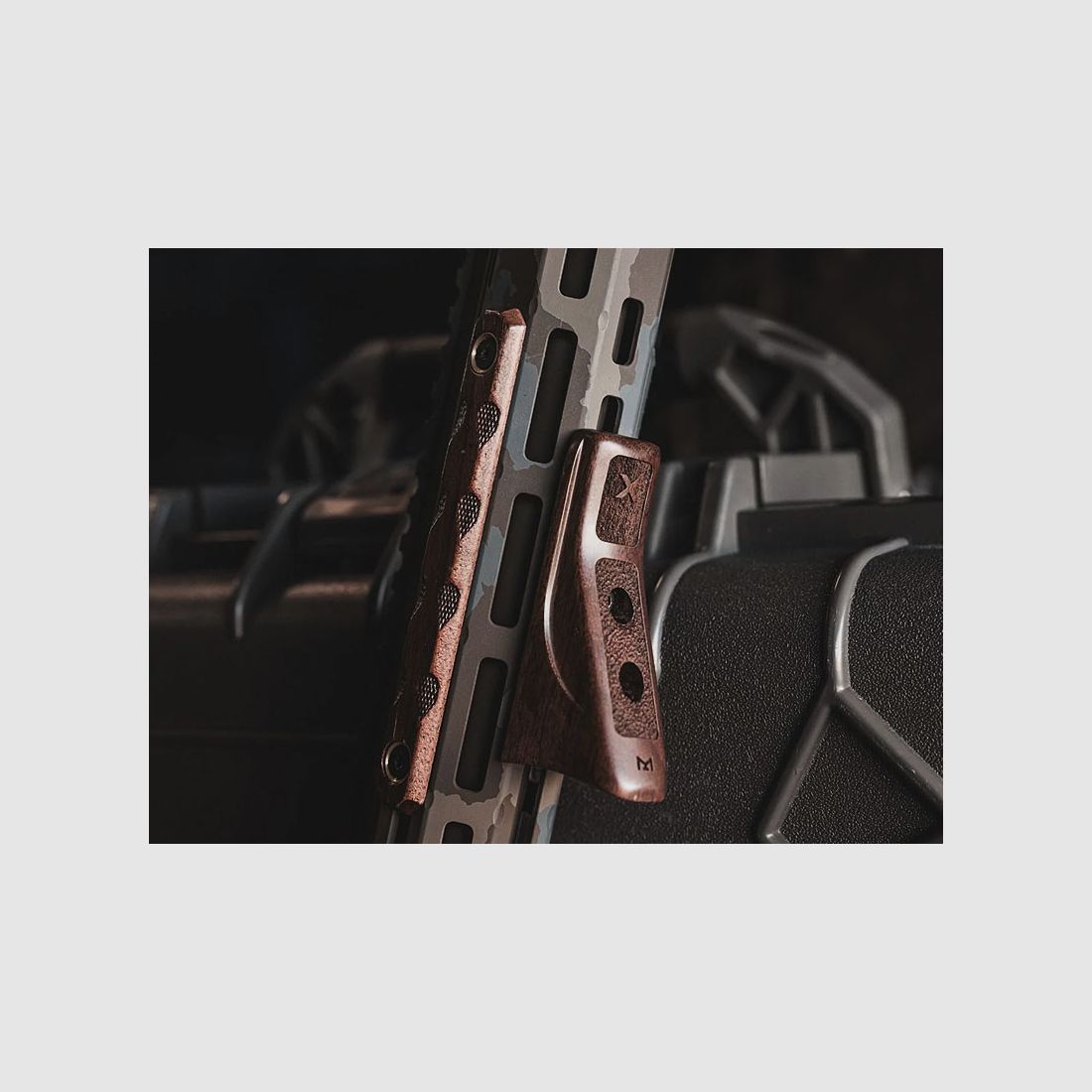 WOOX AR15 Wood Front Grip, Angled for M-LOK