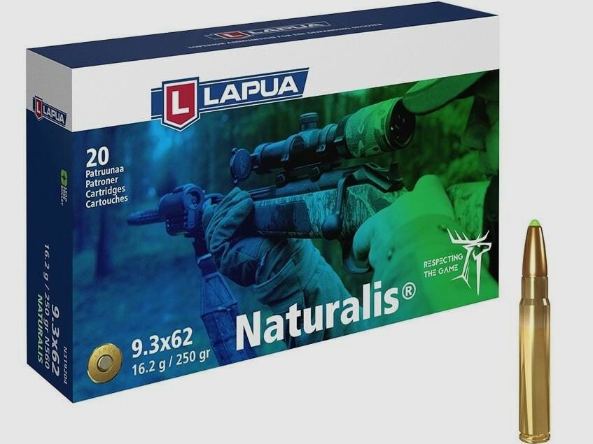 Lapua 250grs Naturalis 20PCS 9.3x62