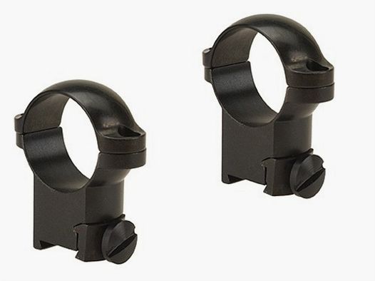 Leupold Sako Anelli 25,4mm alti lucidi neri