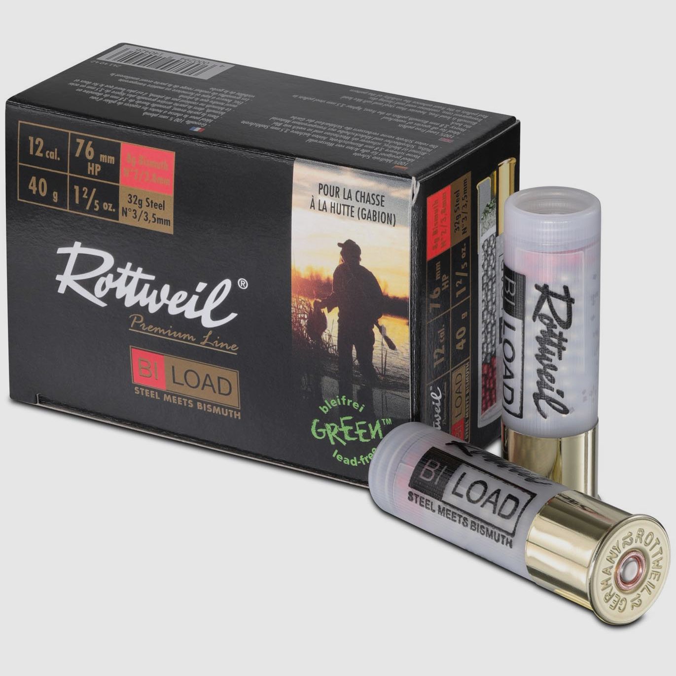 Rottweil 12/76 BI-Load HP Magnum BI 3,8 + FE 3,5 - 40g