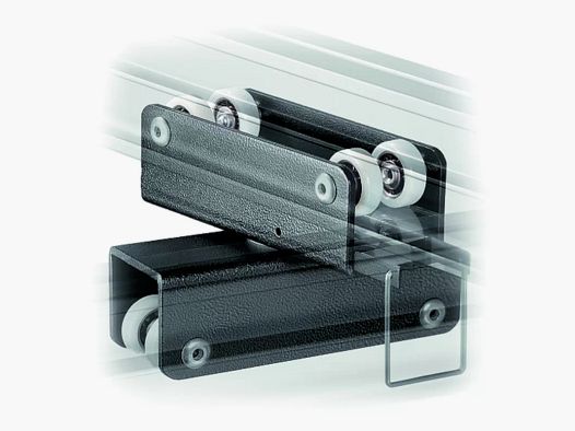 Chariot glissant double avec frein simple