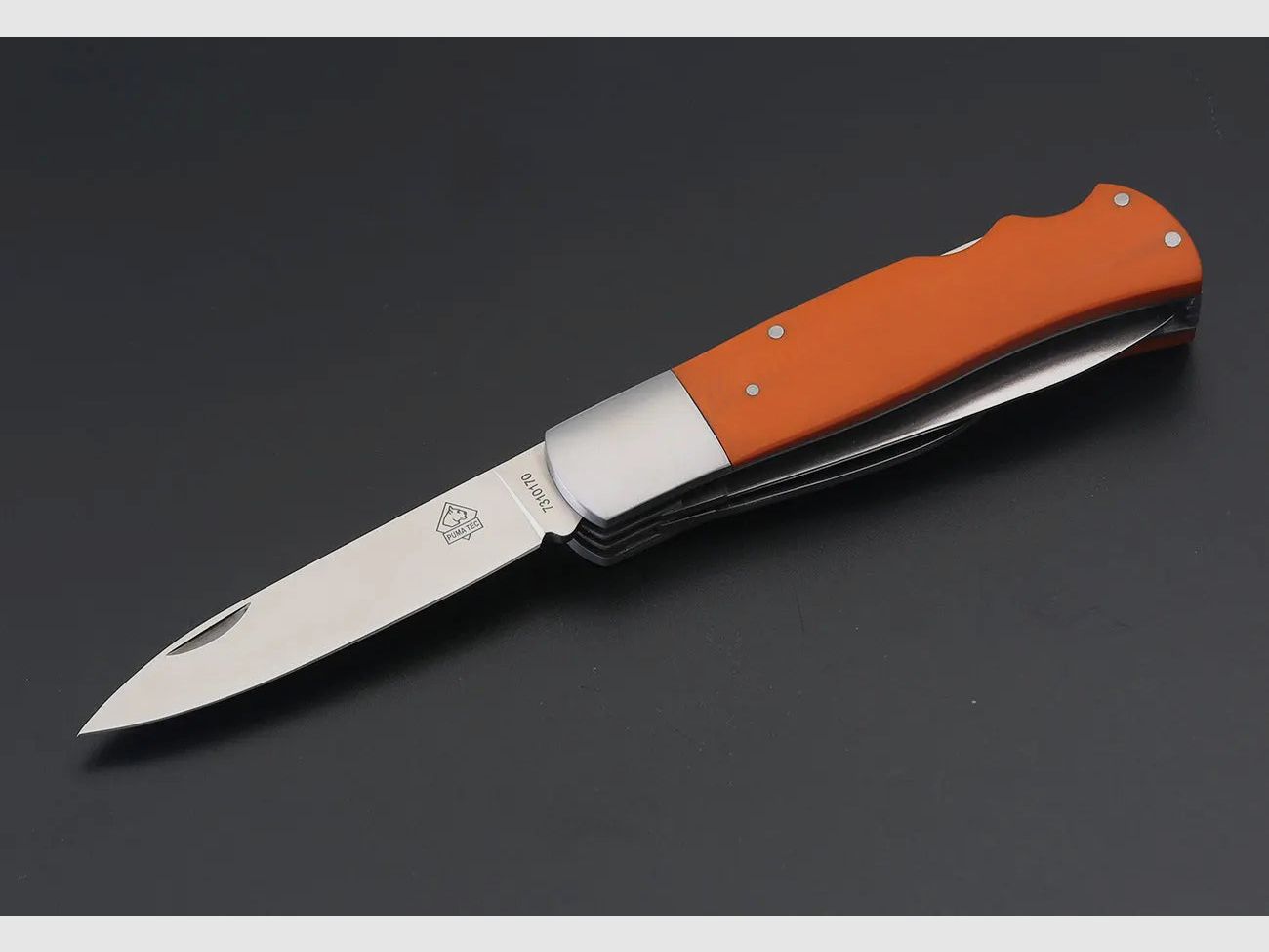 Couteau de poche de chasse PUMA TEC G10 orange