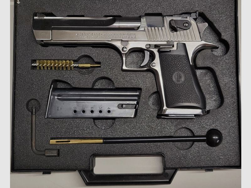 Desert Eagle .44 Magnum IMI Set, Lauf, Holster, Aimpoint