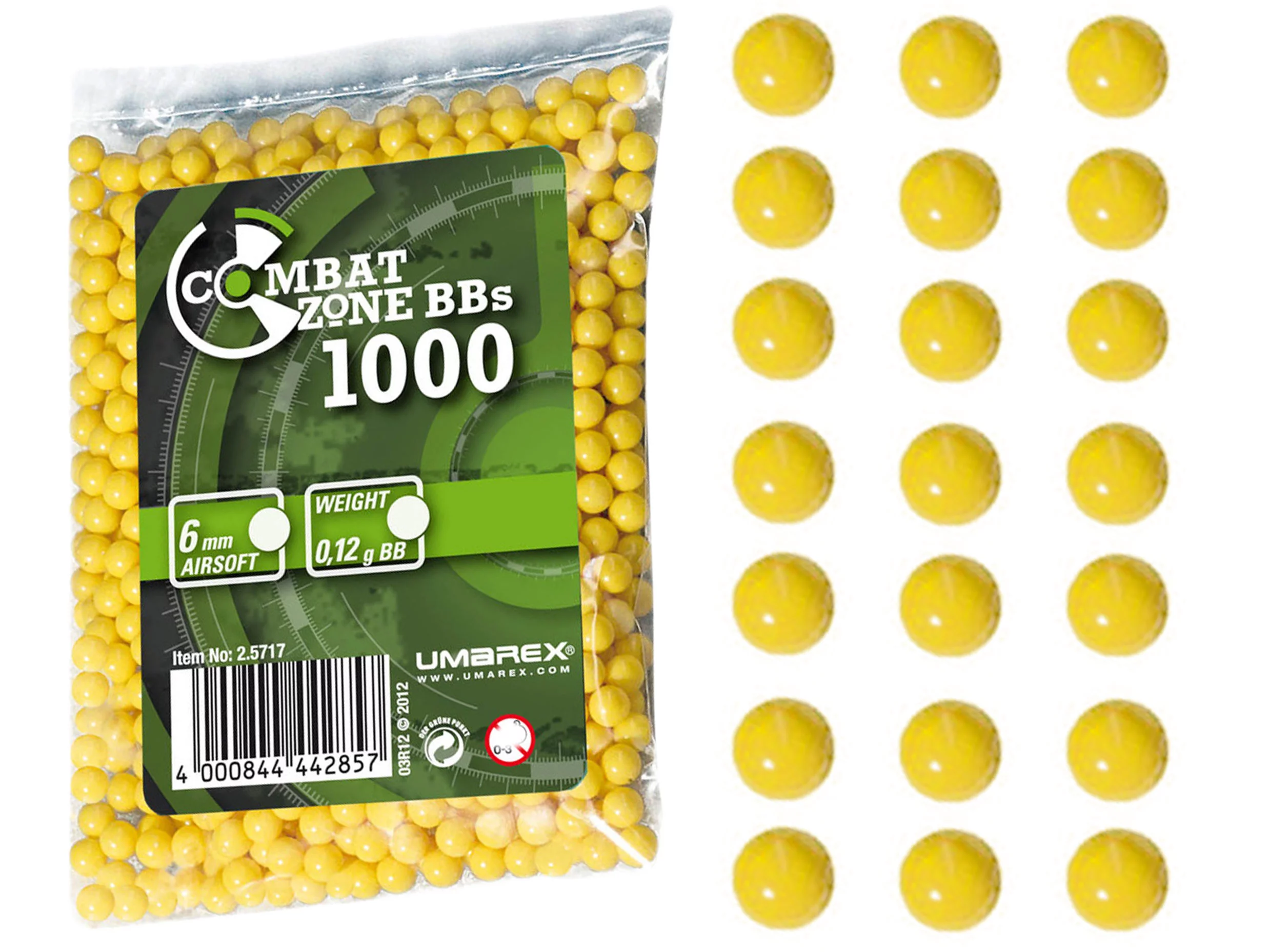 ASG BBs 6 mm Combat Zone Basic 0.12 g 6 mm 1000 pcs. (2.5717), image 4 of 4