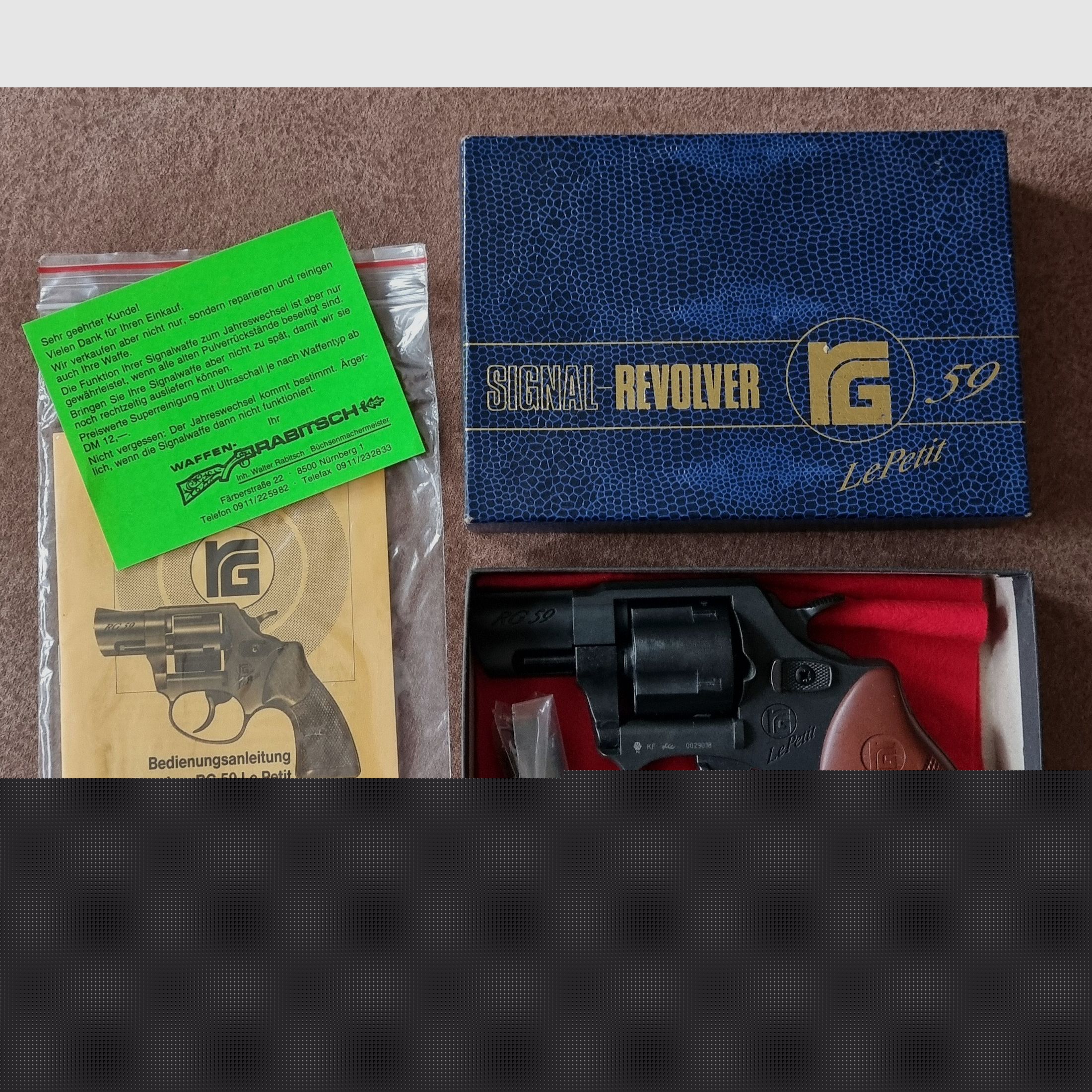 Röhm rg 59, neuwertig mit sämtlichem Zubehör