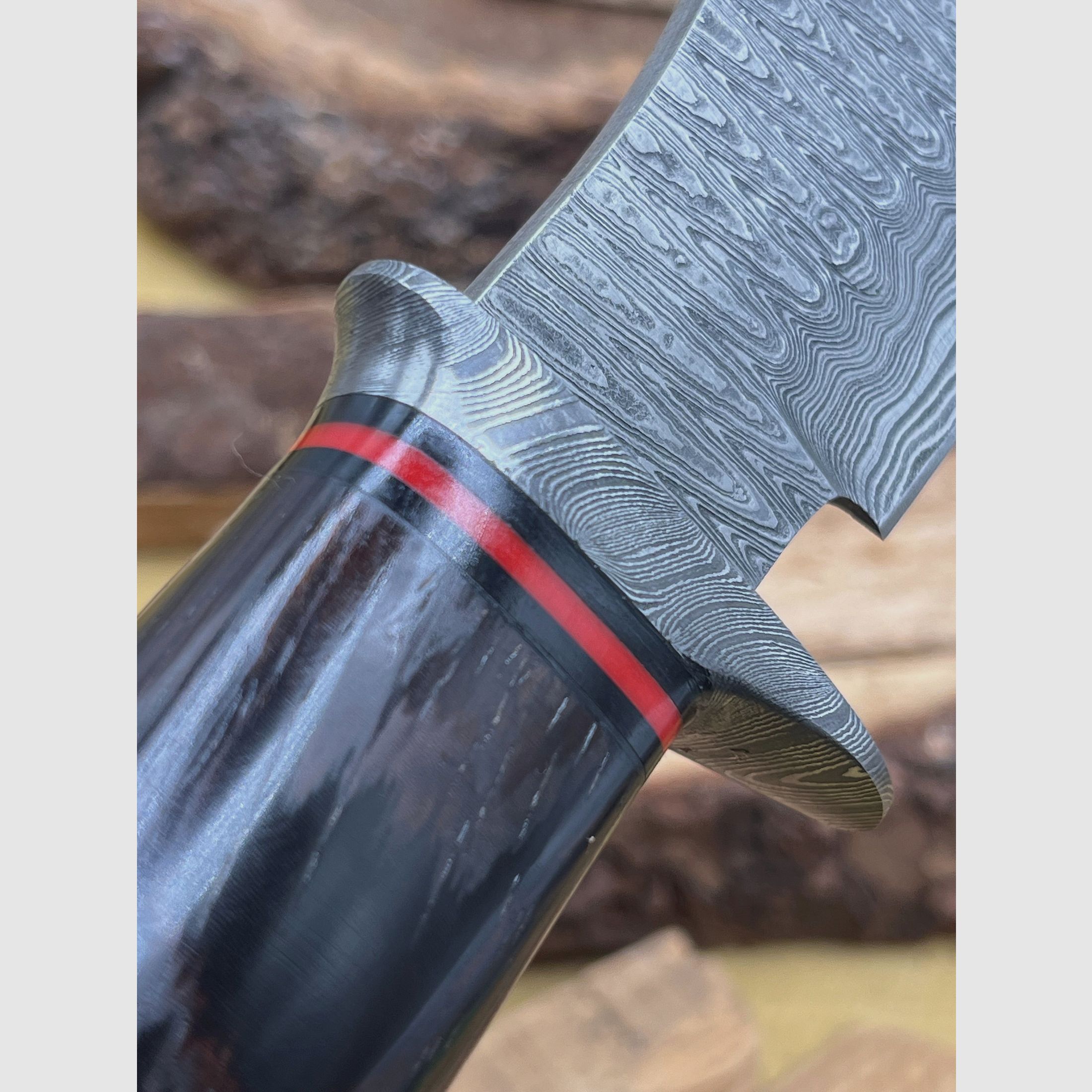 Jachtmes Damaststaal 