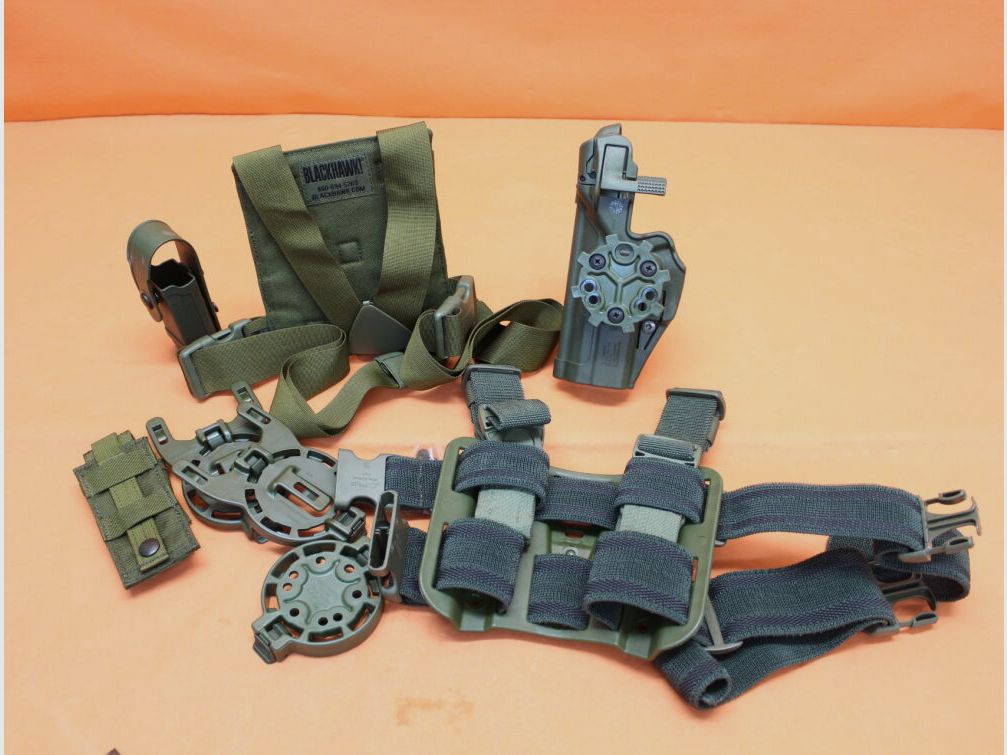 Blackhawk Blackhawk Holstersystem SERPA Tactical Level 3 RH Heckler&Koch HK P8 (Bundeswehr) oliv OD