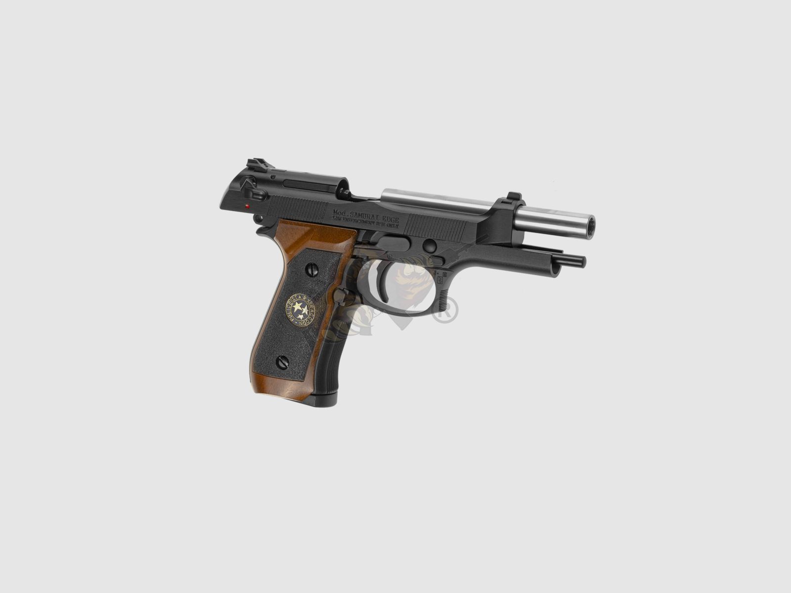 M92 Mod. Samurai Edge GBB CO2 Volledig Metaal (Zwart/Hout) Airsoft -F-