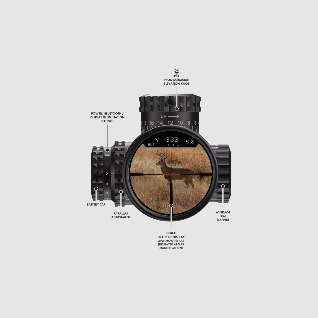 Burris Veracity PH Zielfernrohr 2,5–12x42 mit Leuchtabsehen