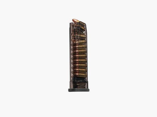 CARBON SMOKE SERIES, FITS HECKLER & KOCH VP9 - 21RD 9MM MAG, EXTENDED, CARBON SMOKE