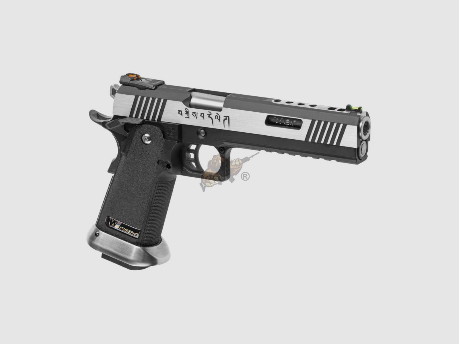 WE Hi-Capa 6 Force A Silver Barrel Full Metal GBB -F-, Bild 1 von 6