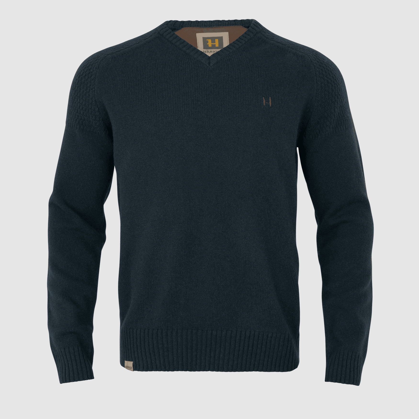 Härkila Vincent Suéter Merino de Cuello en V para Hombres Azul Marino M
