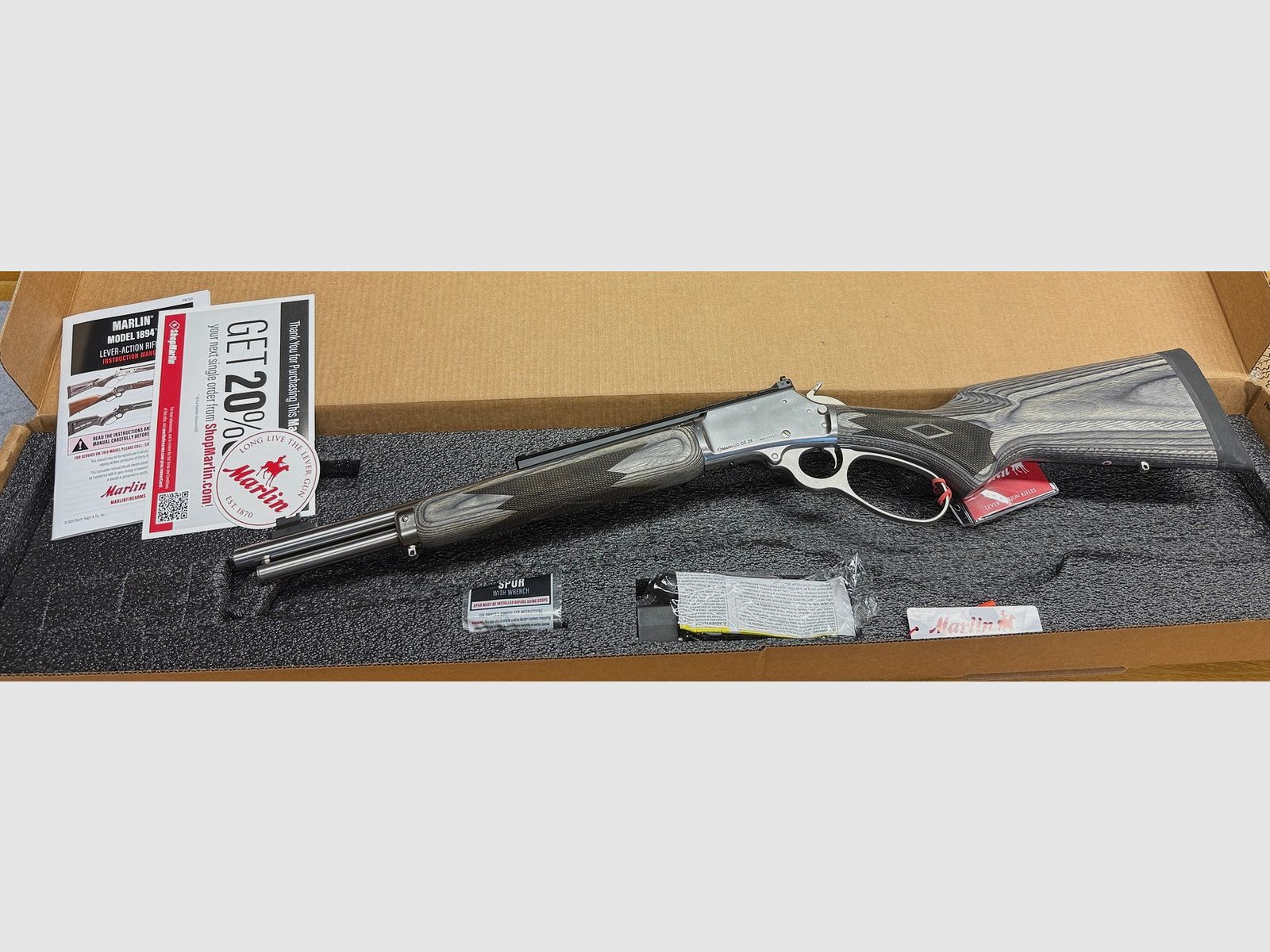 MARLIN 1894 SBL in calibro .357 Magnum con canna da 16,1" e filettatura