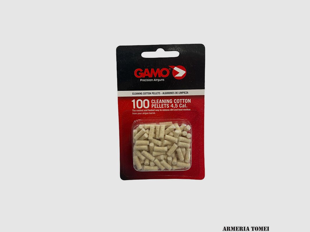 GAMO – Tampons de nettoyage en coton cal. 4,5, boîte de 100 pièces