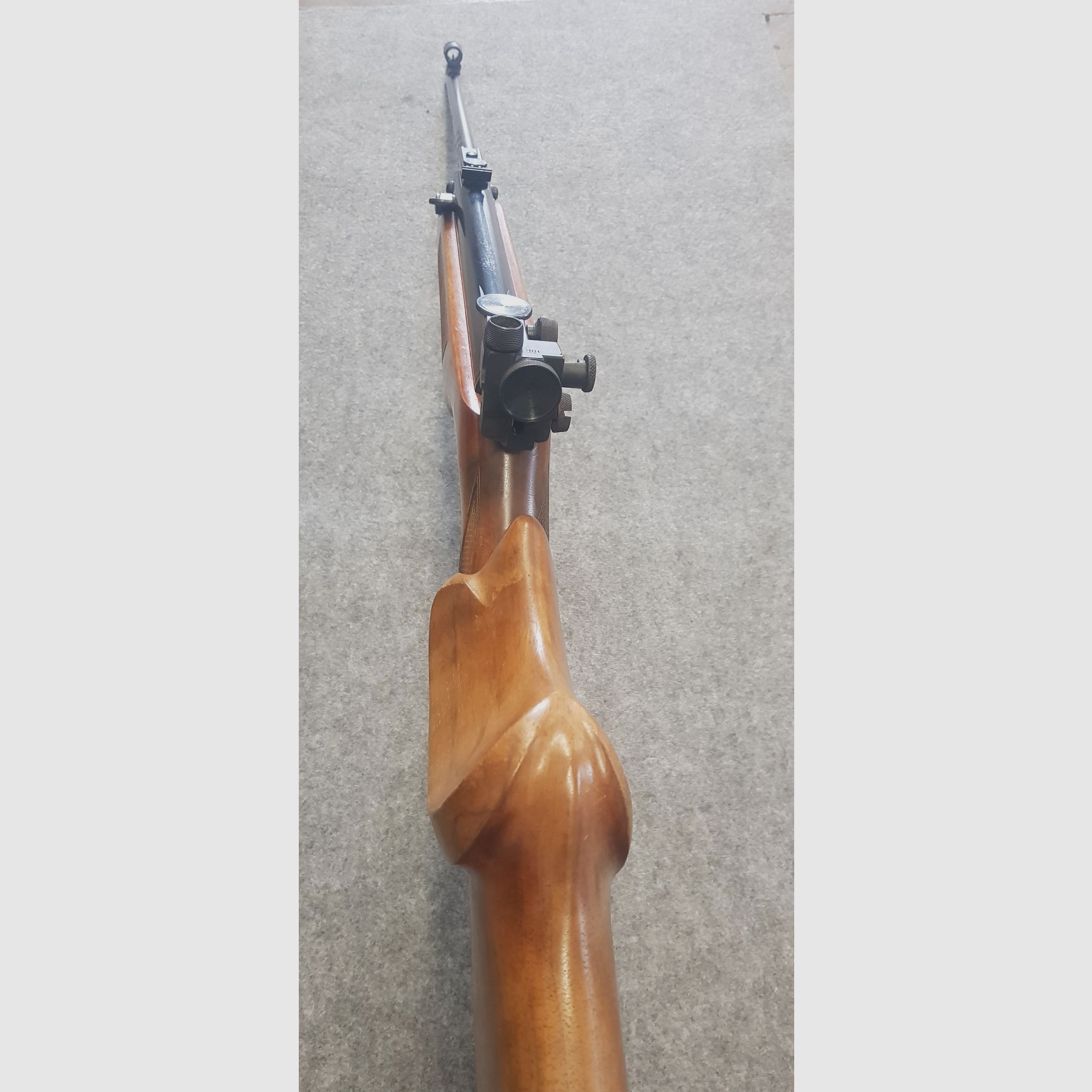 Sehr altes Weihrauch HW55 T  mit Tiroler Walnussschaft Knicker Luftgewehr  ohne F-Zeichen aus den 60iger Jahren cal. 4,5mm Diabolo