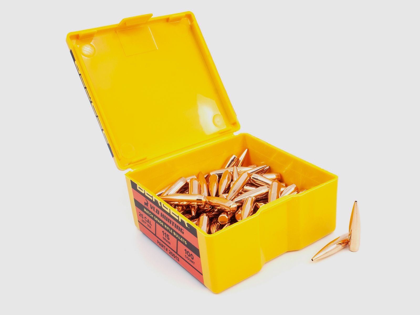 Proiettile Berger .25 VLD Hunting 115GR 100 Pezzi