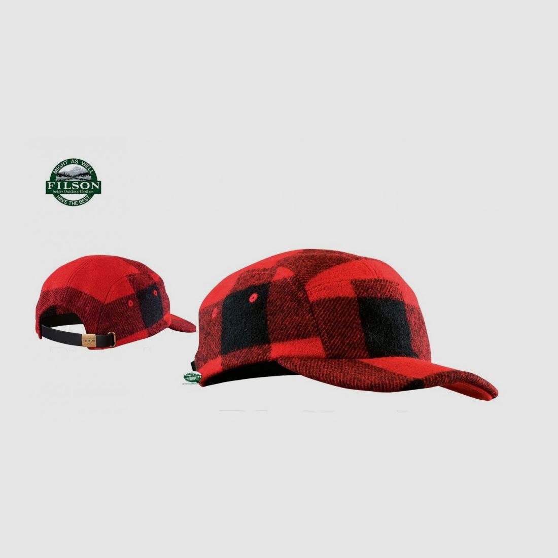 FILSON Kapelusz Mackinaw czerwono/czarny