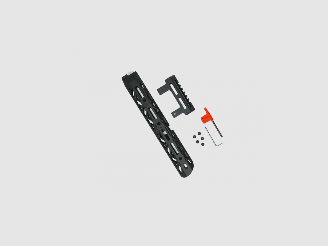 KPYK Medium AK M-LOK Handschutz mit kurzem Gasrohrcover CRC 1U020A Black Schwarz