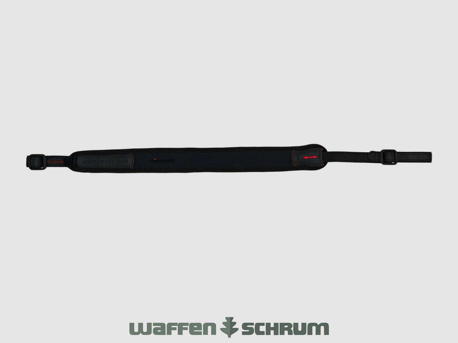 Niggeloh Gewehrriemen Automatic Light Neopren - Leder - Schwarz