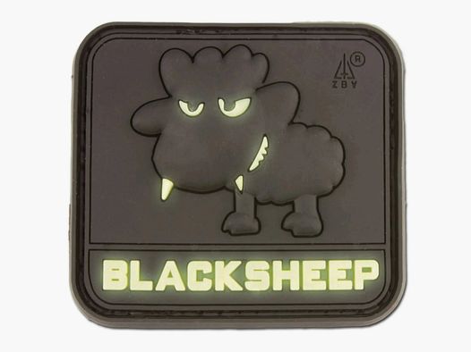 Jackets To Go Jackets To Go 3D-Patch BlackSheep nachleuchtend small