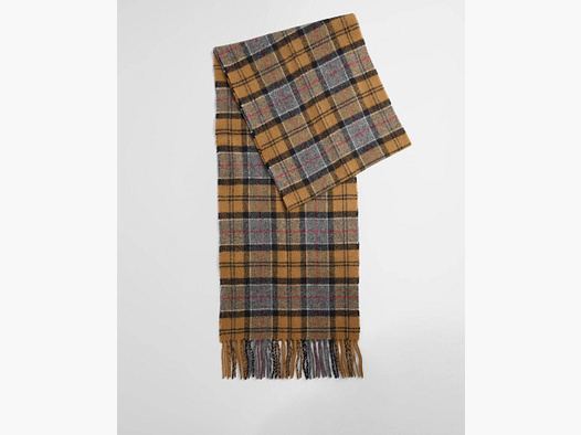 Écharpe en Laine de Mouton Barbour Tartan Sombre