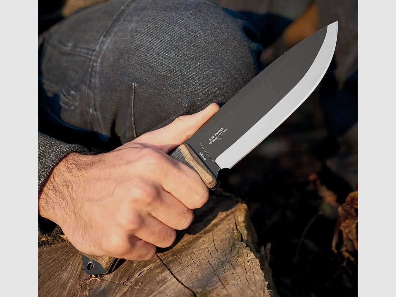 Fox Knives Bushman FX-609 OD Green Olive Outdoor Knife, image 4 of 8