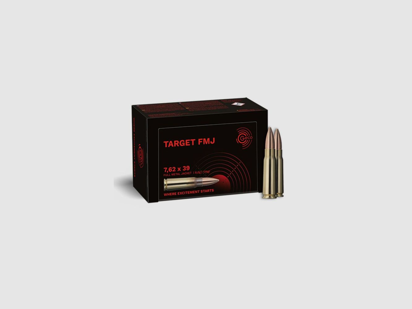 GECO Ammo 7.62x39 Geco Target 8g / 124gr VE50