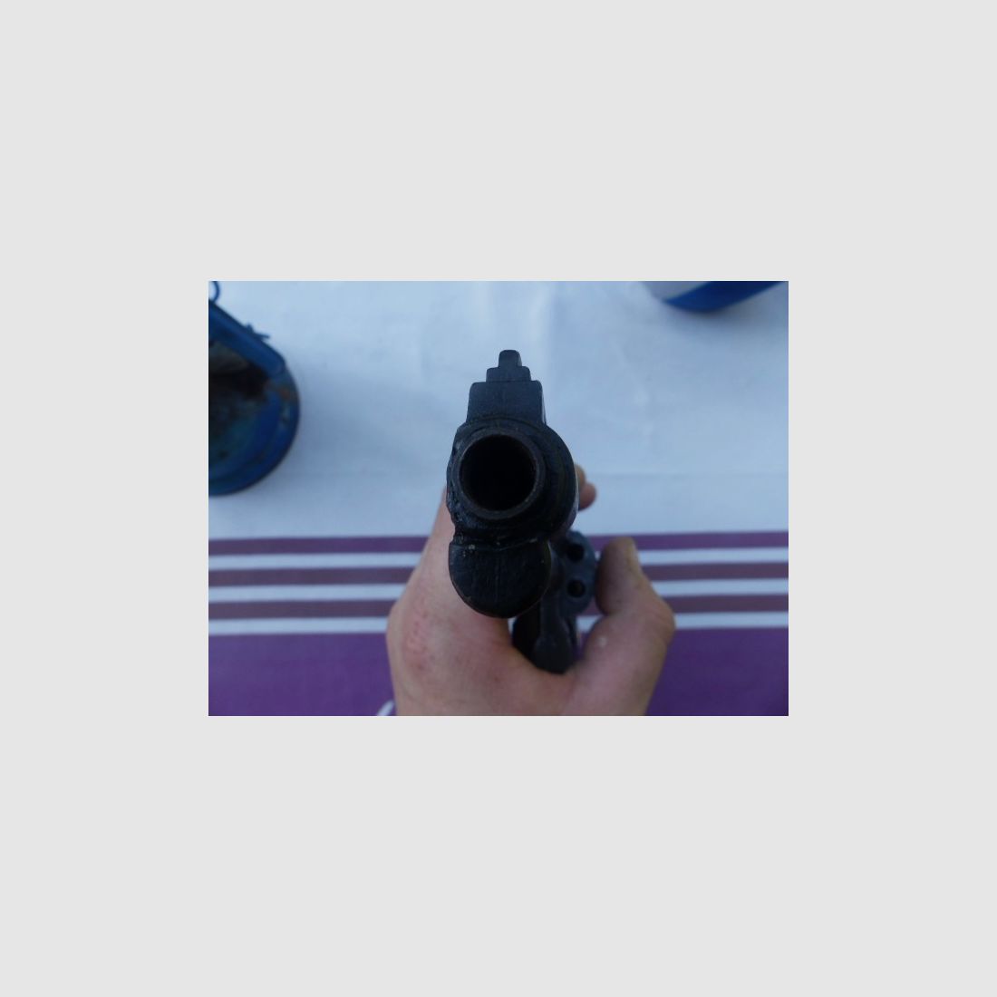 Schwerer Revolver Python Cal. .380k (9mm R) brüniert 6-Schuss Trommel