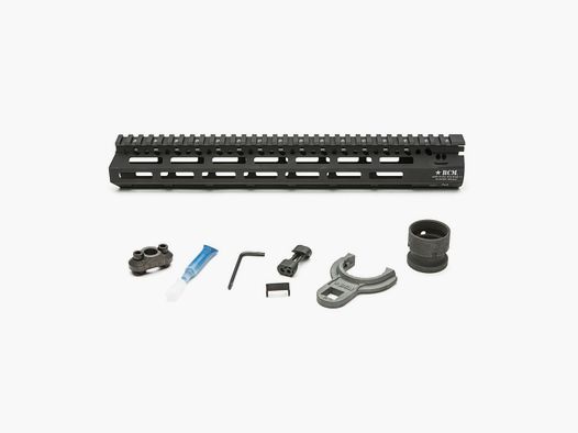 BCMGUNFIGHTER MCMR Rail en Aluminium - 5.56, 13-pouces-Noir (fentes M-LOK®)
