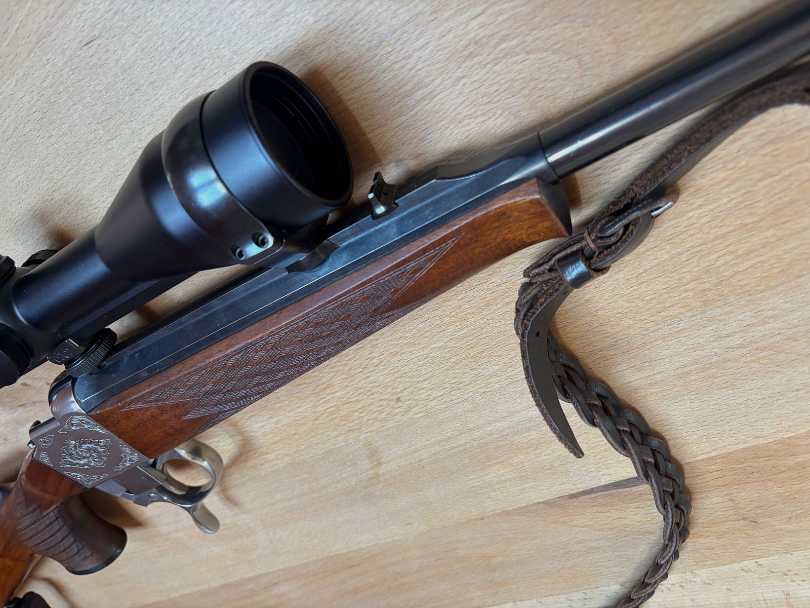 RARITÀ Blaser 820 Standard Blockbüchse – Cal. 6,5x57R – ottimo stato con Leica Visus 3.12x50l LW reticolo illuminato