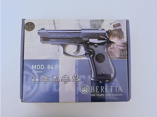 CO2-Pistole / Luftpistole Beretta 84 FS Kaliber 4,5mm BB