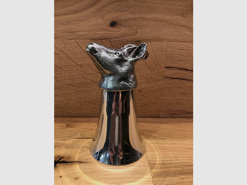 Bicchiere da cacciatore in stagno – Camoscio – 13cm, immagine 3 di 3