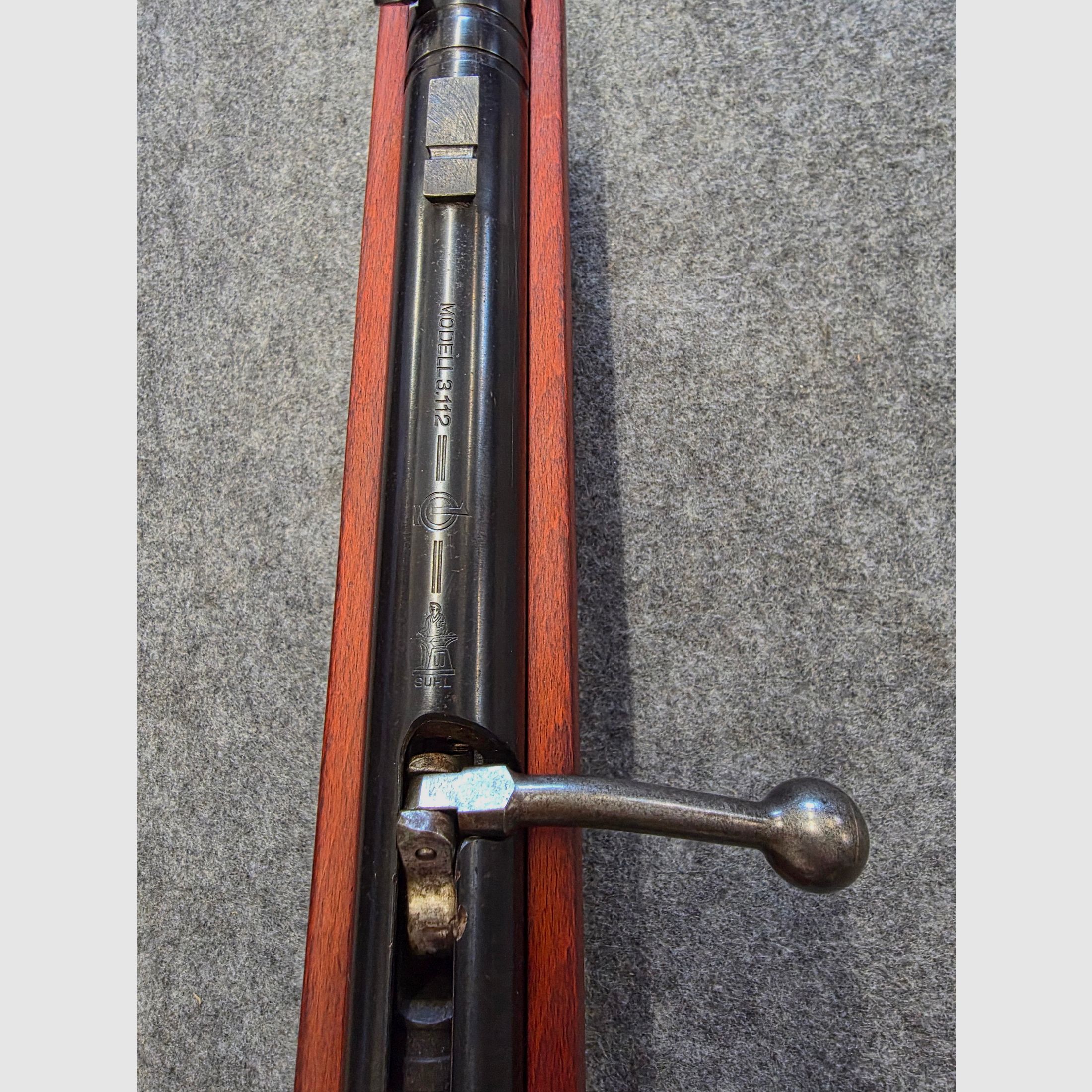 Q1 Slanted grain tunnel holder Haenel Mod. 3.112 with diopter and fine trigger loader cal. 4.5mm Diabolo 311 - 2