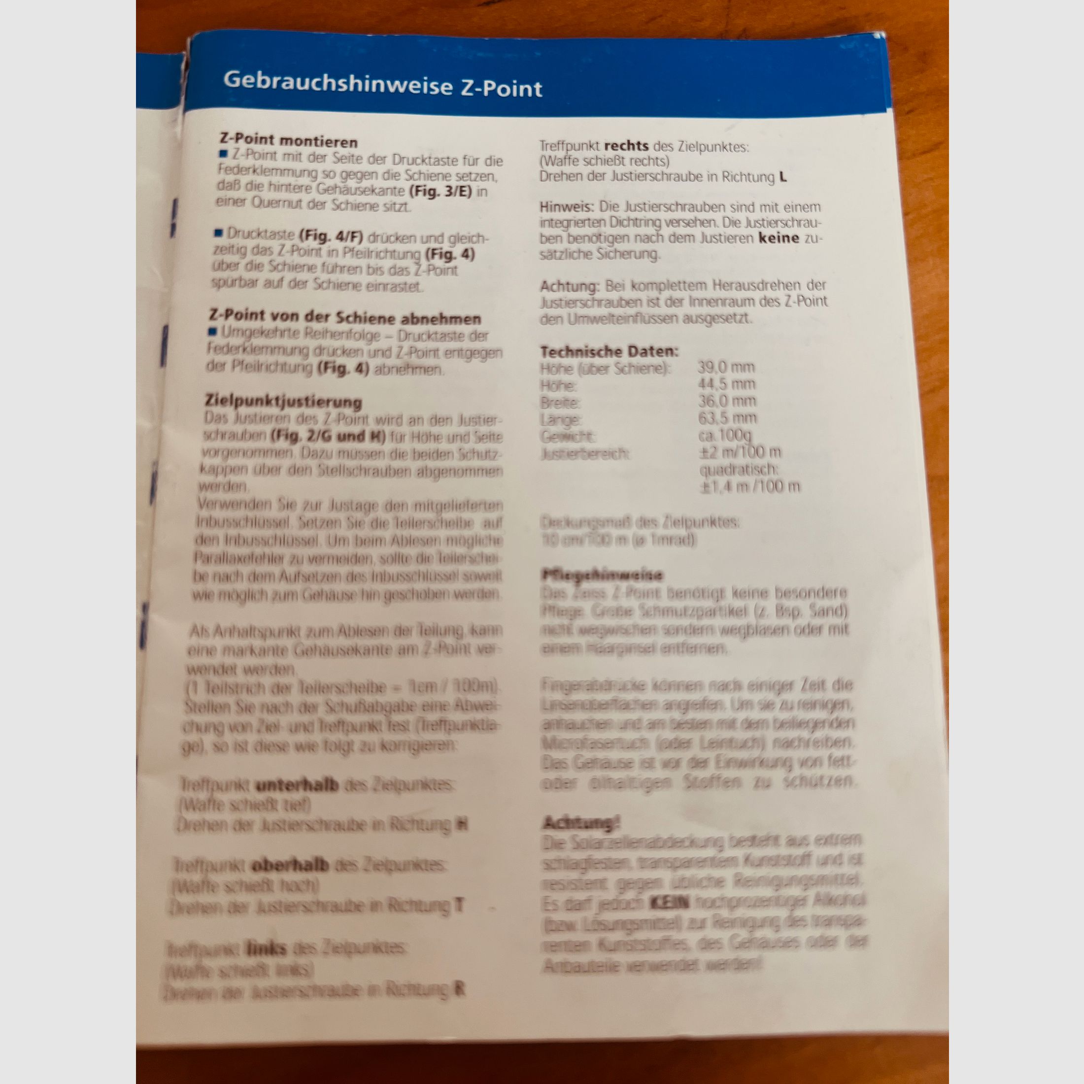 Visor de punto rojo Zeiss para riel Picatinny