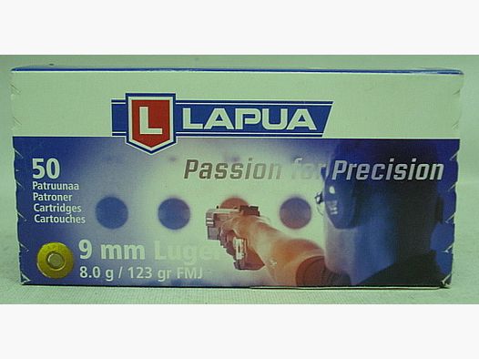 Lapua 9mmPara VM 8,0g/124gr - (a50) schwach