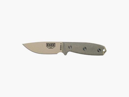 Coltelli fissi ESEE-3 - Deserto - Manico modificato ESEE