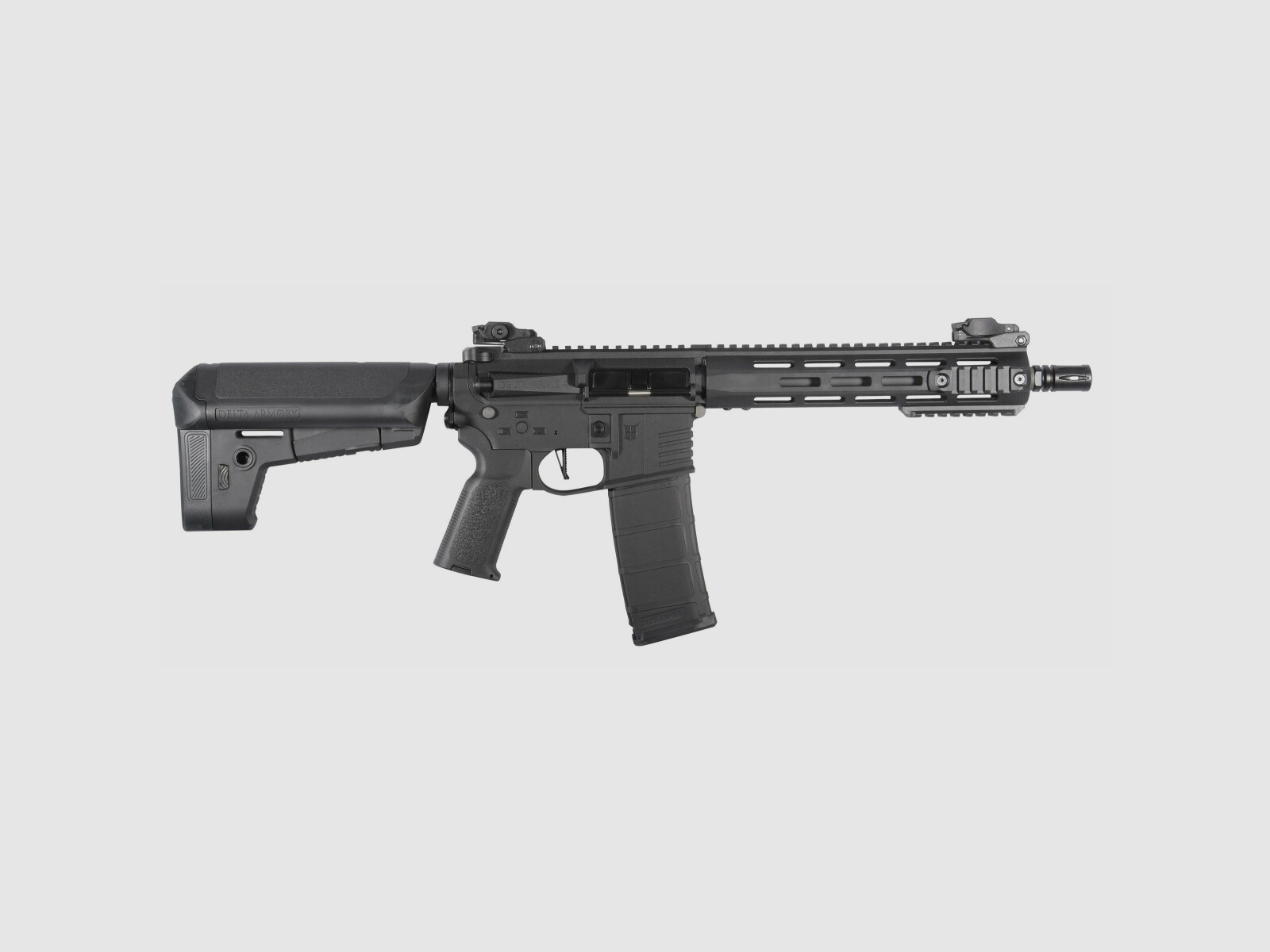 M4 AR15 M-LOK 10 Zoll CHARLIE Schwarz S-AEG Airsoft Gewehr Frei ab 18 Jahren | Delta Armory
